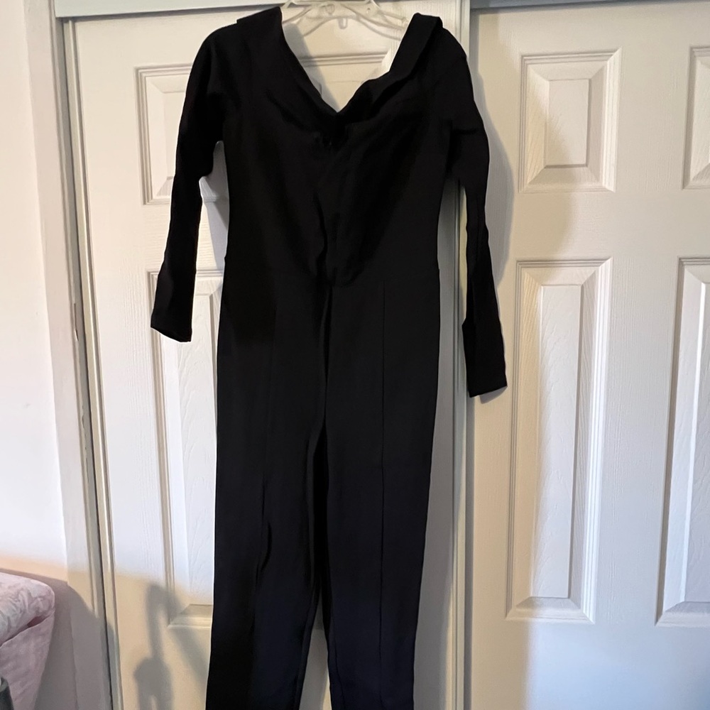 Guess Black Long Sleeve Jumpsuit